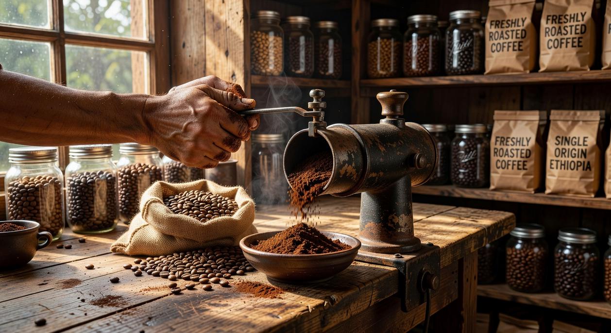 coffee grinding