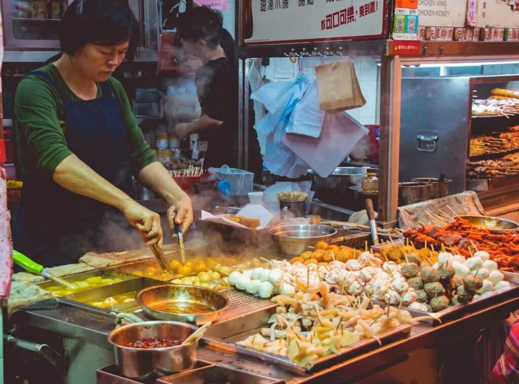 Thai street food flavors